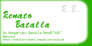 renato batalla business card